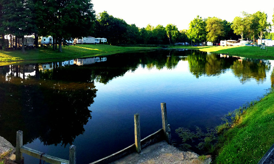 Catch and Release Fishing Pond at Pine Lane Campground